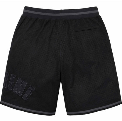 Supreme Ultrasuede Mesh Shorts Black