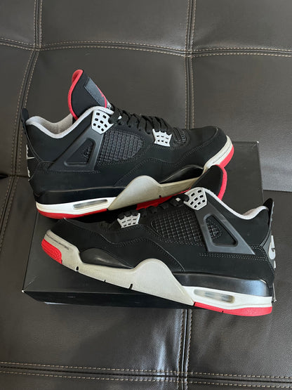 (Used Size 9M) Jordan 4 Bred (2019)