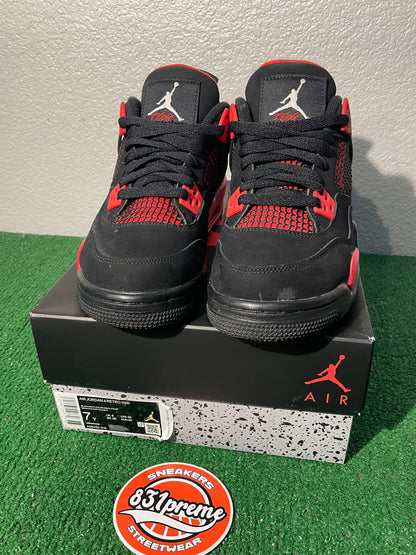 (Used Size 7Y) Jordan 4 Red Thunder