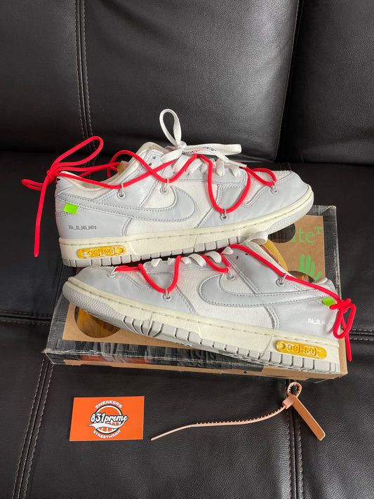 (Used Size 9M) Nike Off-White Dunk Low Lot 6 Of 50