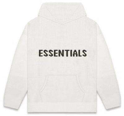 Fear Of God Essentials Knit Pullover Hoodie Oatmeal