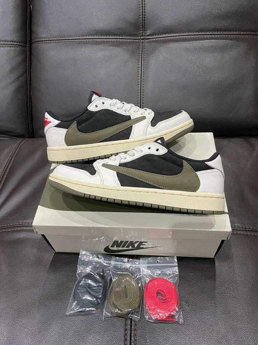 (Used Size 8W) Jordan 1 Travis Scott Olive Low