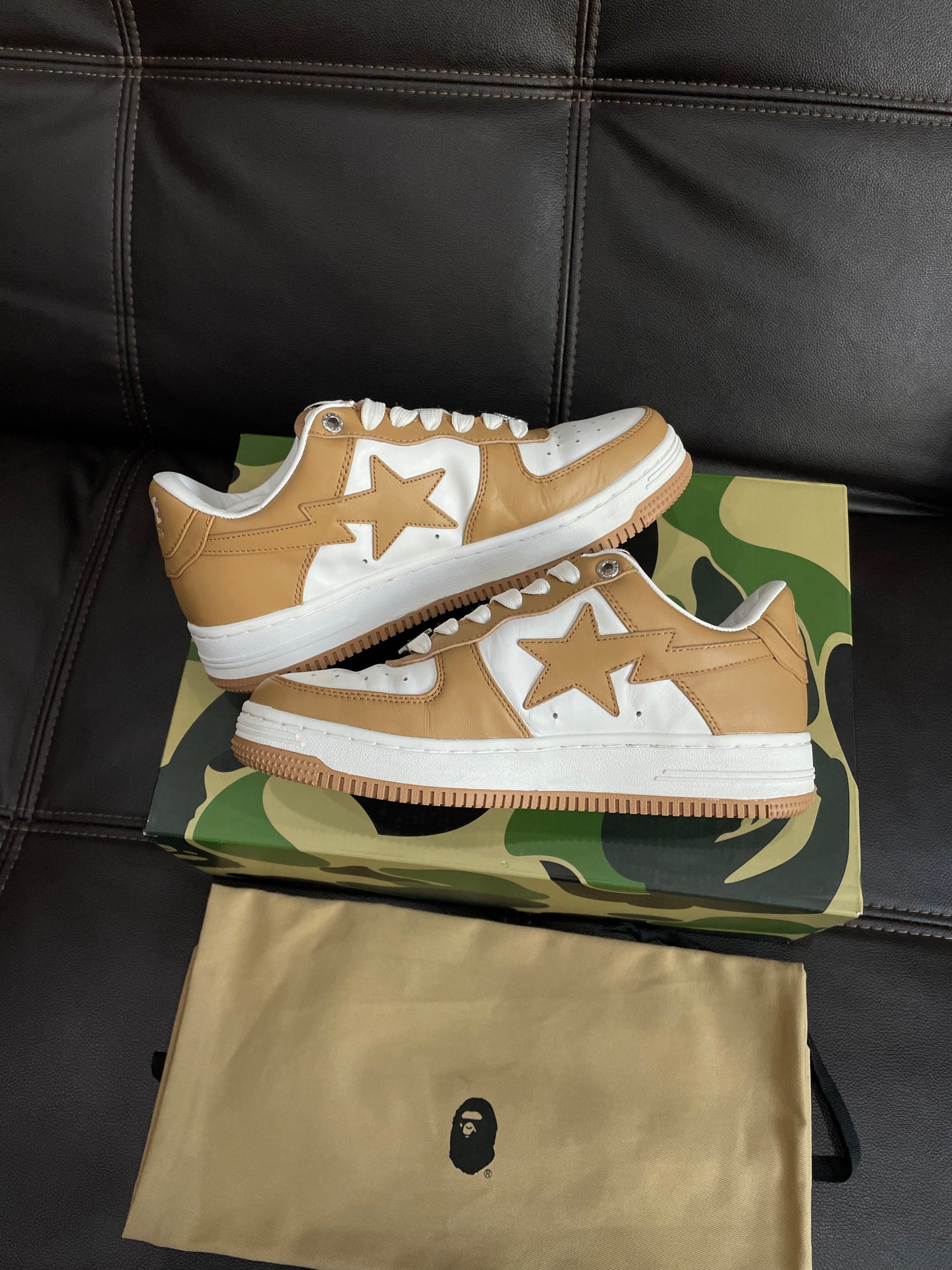 (Used Size 6M) BapeSta White Beige (2022)