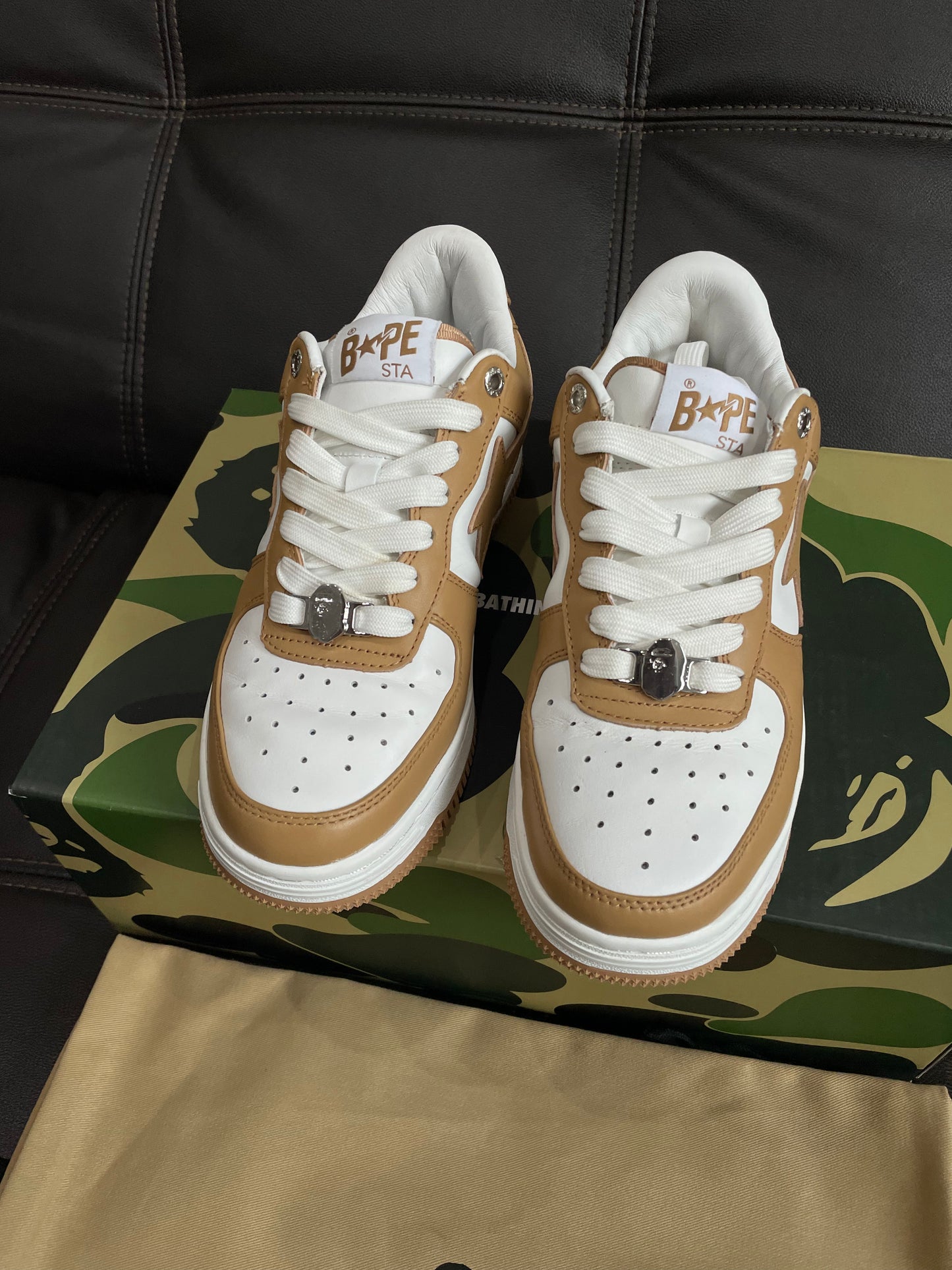 (Used Size 6M) BapeSta White Beige (2022)