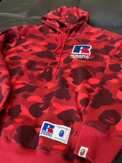 Bape Russell Color Camo College Pullover