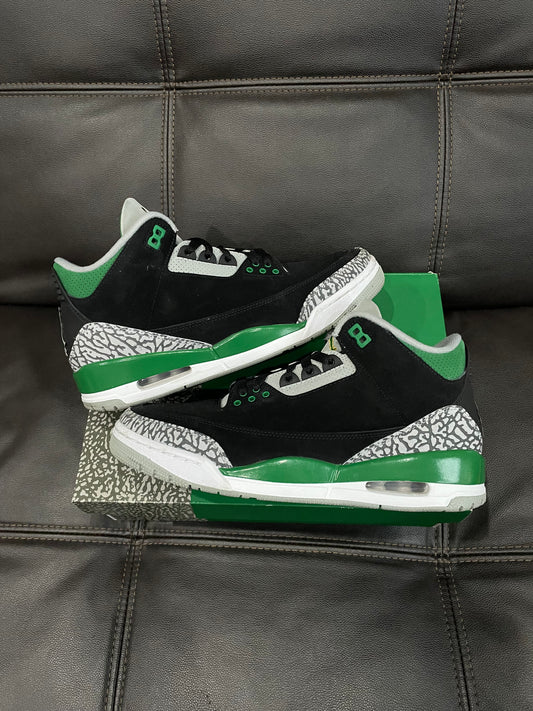 (Used Size 9.5M) Jordan 3 Pine Green