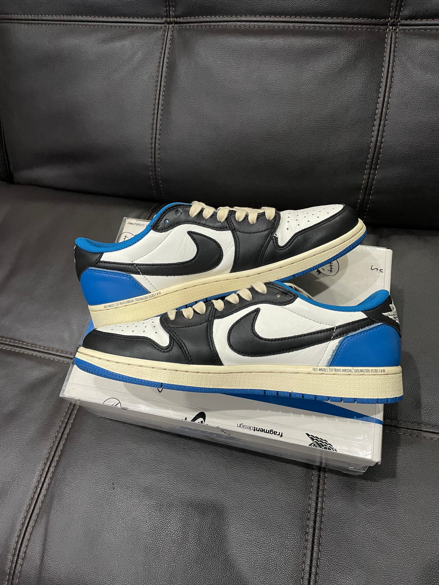 (Used Size 9.5M) Jordan 1 Low Travis Scott Fragment