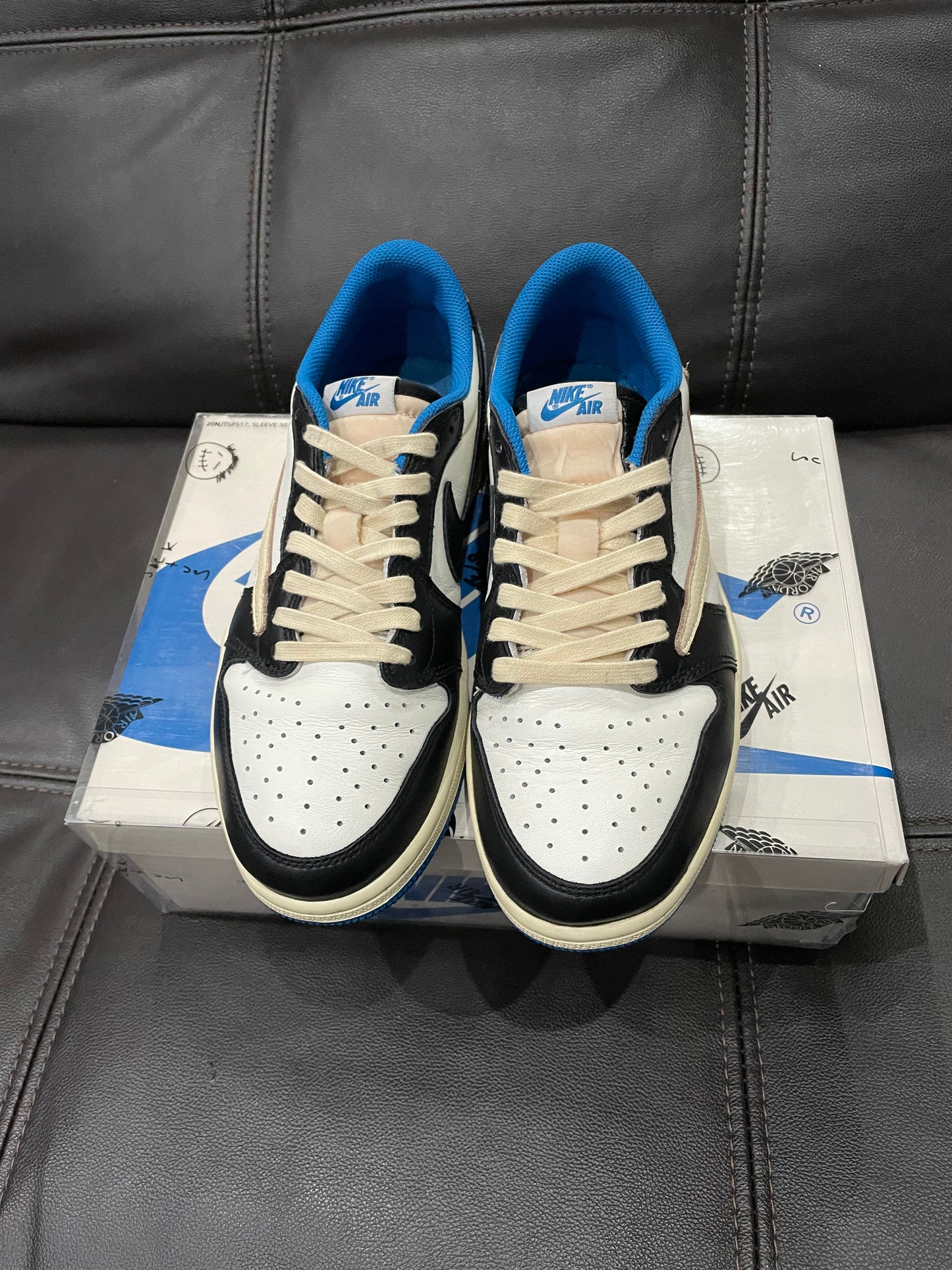 (Used Size 9.5M) Jordan 1 Low Travis Scott Fragment