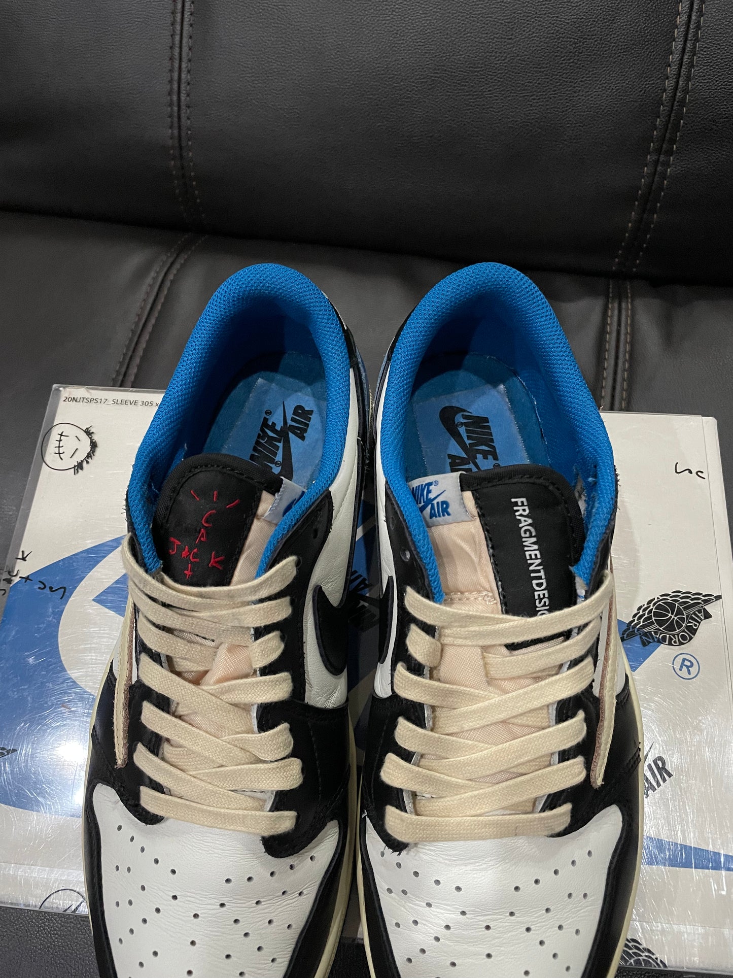 (Used Size 9.5M) Jordan 1 Low Travis Scott Fragment