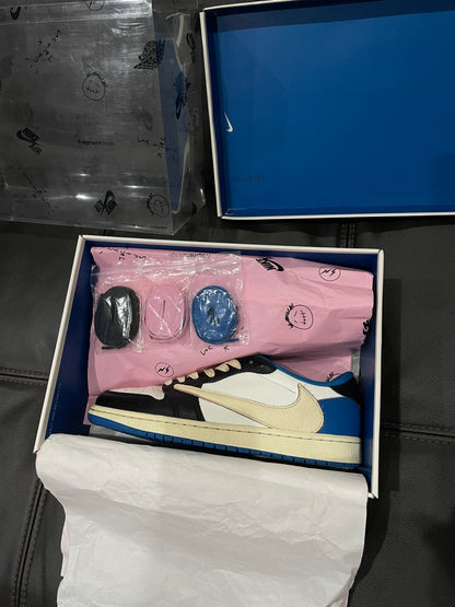 (Used Size 9.5M) Jordan 1 Low Travis Scott Fragment