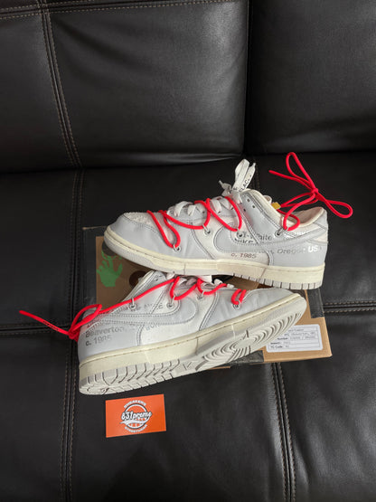 (Used Size 9M) Nike Off-White Dunk Low Lot 6 Of 50