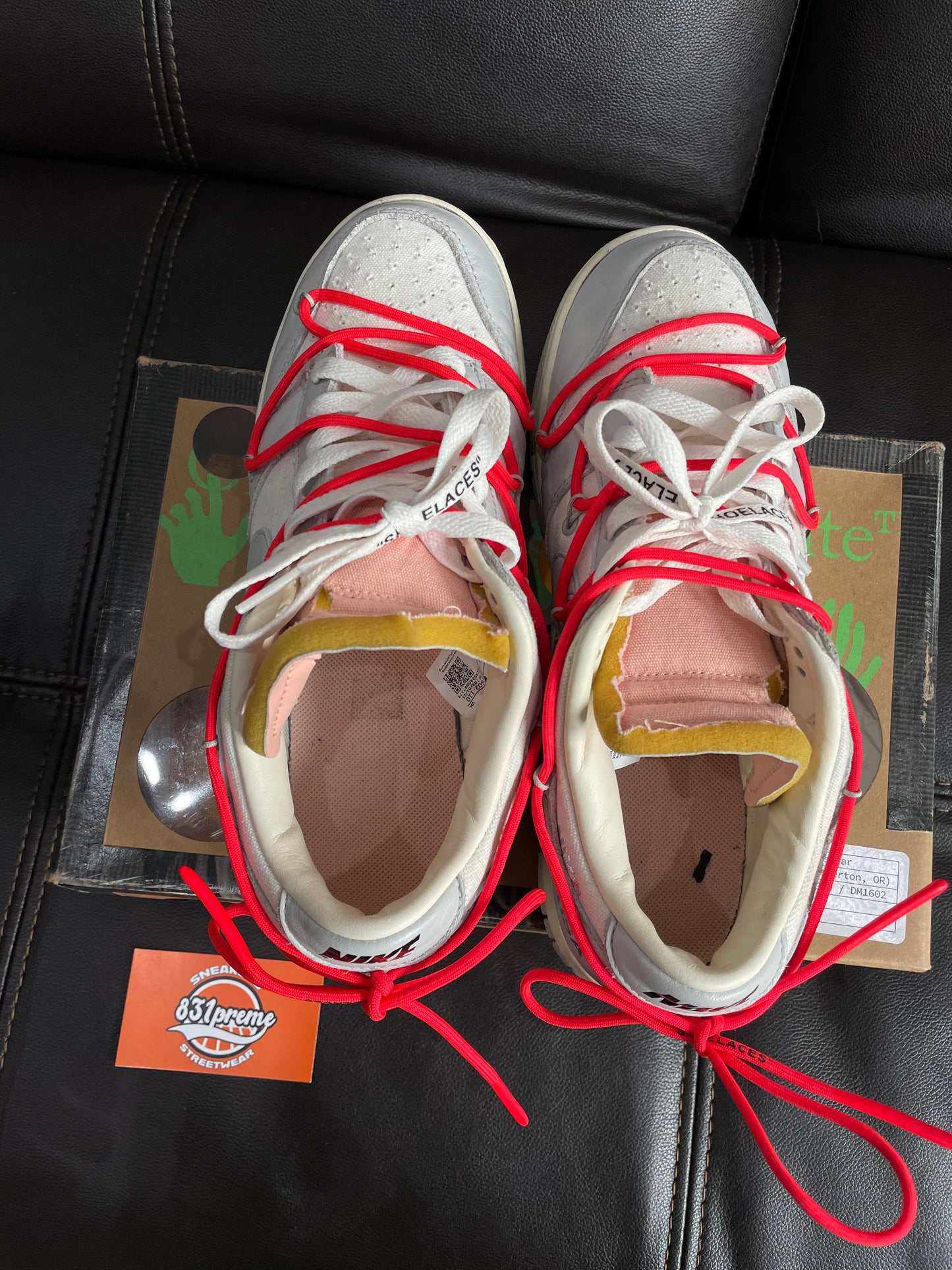 (Used Size 9M) Nike Off-White Dunk Low Lot 6 Of 50