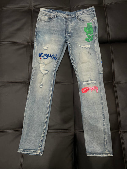 (Used Size 32) Ksubi Jeans Friends & Family Pair