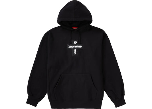 Supreme Cross Box Logo Hooded Sweatshirt FW20 Black