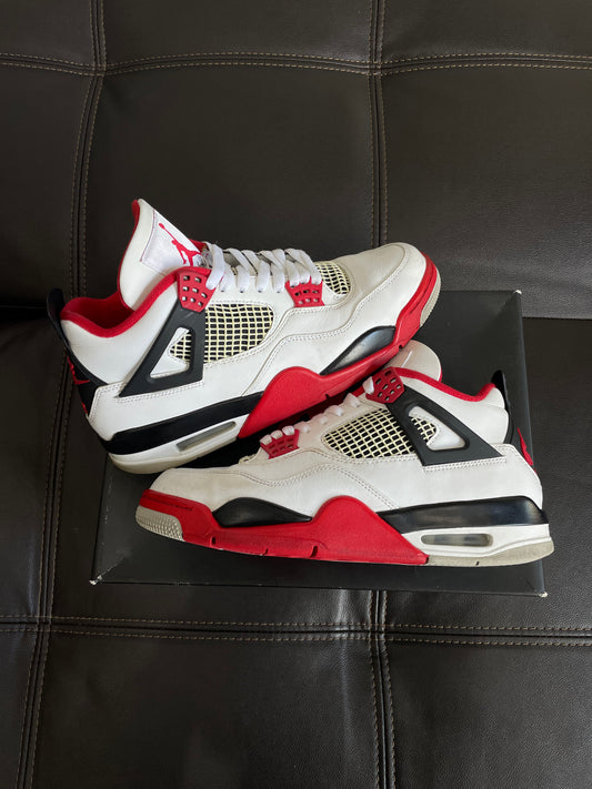 (Used Size 9M) Jordan 4 Fire Red (2020)