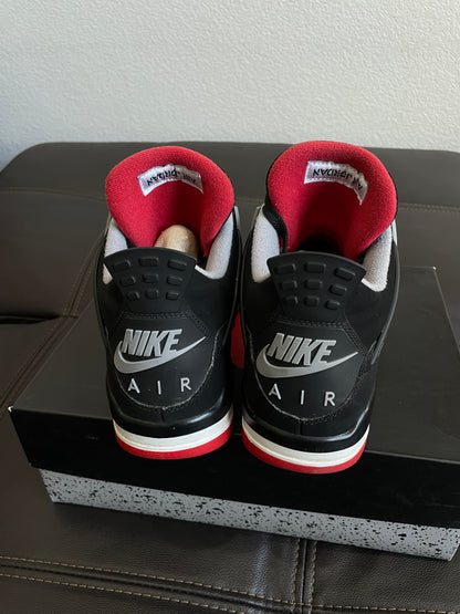 (Used Size 9M) Jordan 4 Bred (2019)