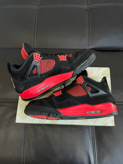 (Used Size 12M) Jordan 4 Red Thunder