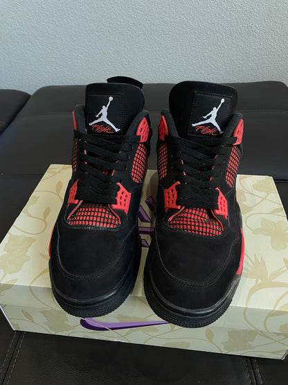 (Used Size 12M) Jordan 4 Red Thunder