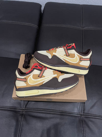 (Used Size 8M) Nike Travis Scott Air Max 1 Baroque Brown