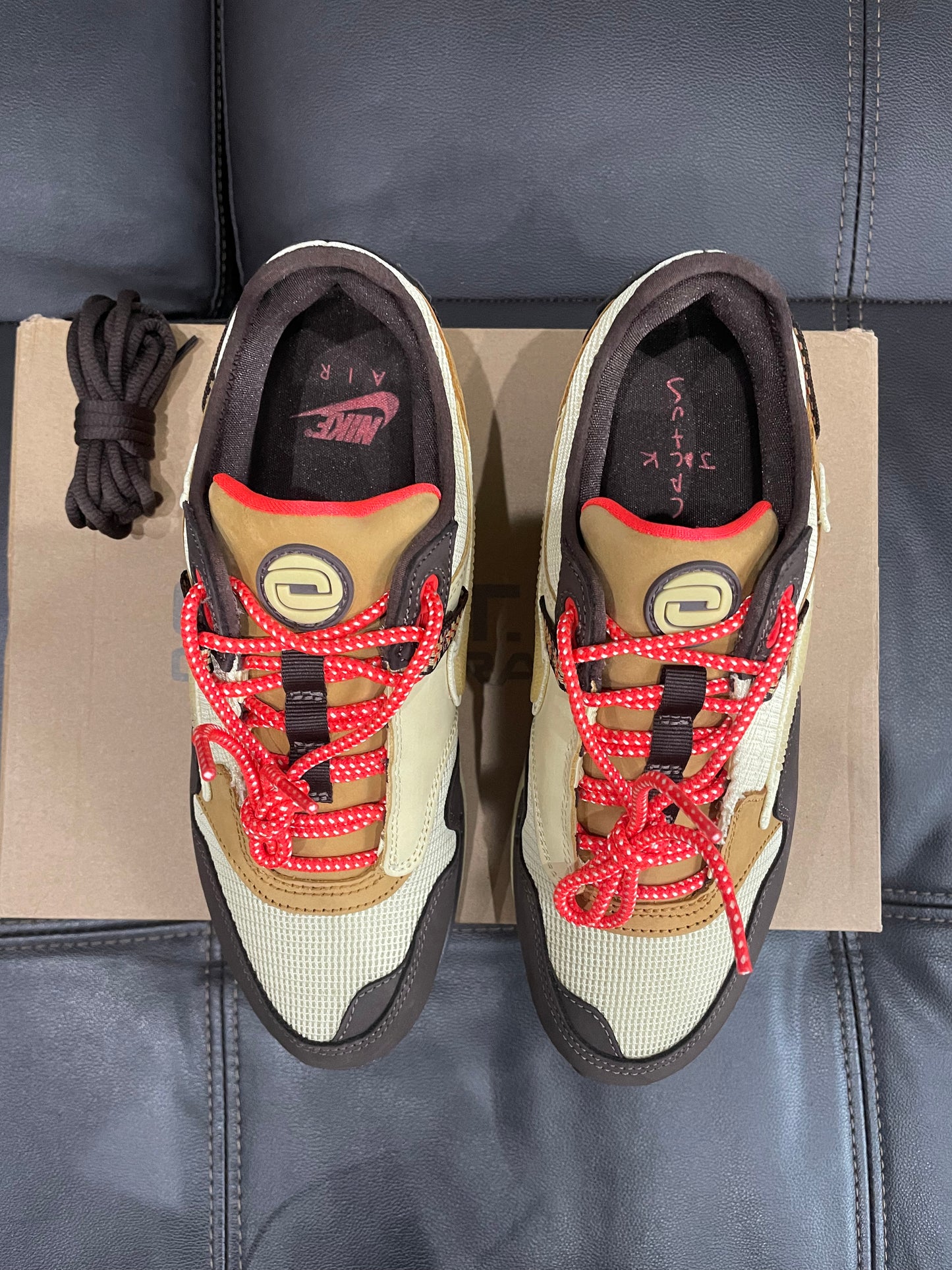 (Used Size 8M) Nike Travis Scott Air Max 1 Baroque Brown