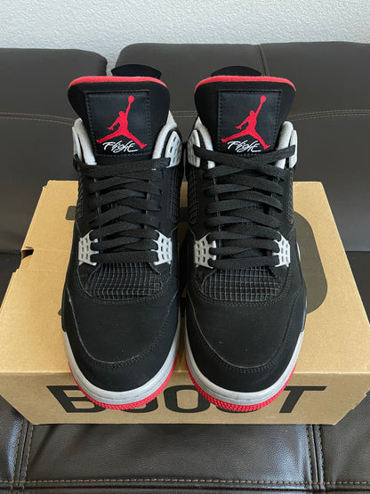 (Used Size 10.5M) Jordan 4 Bred (2019)