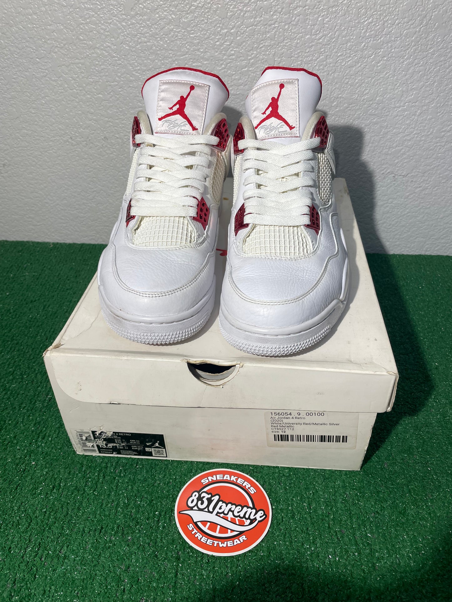 (Used Size 12M) Jordan 4 Metallic Red