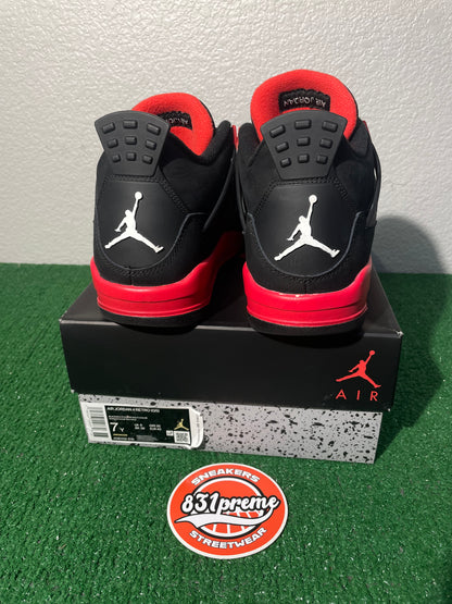 (Used Size 7Y) Jordan 4 Red Thunder