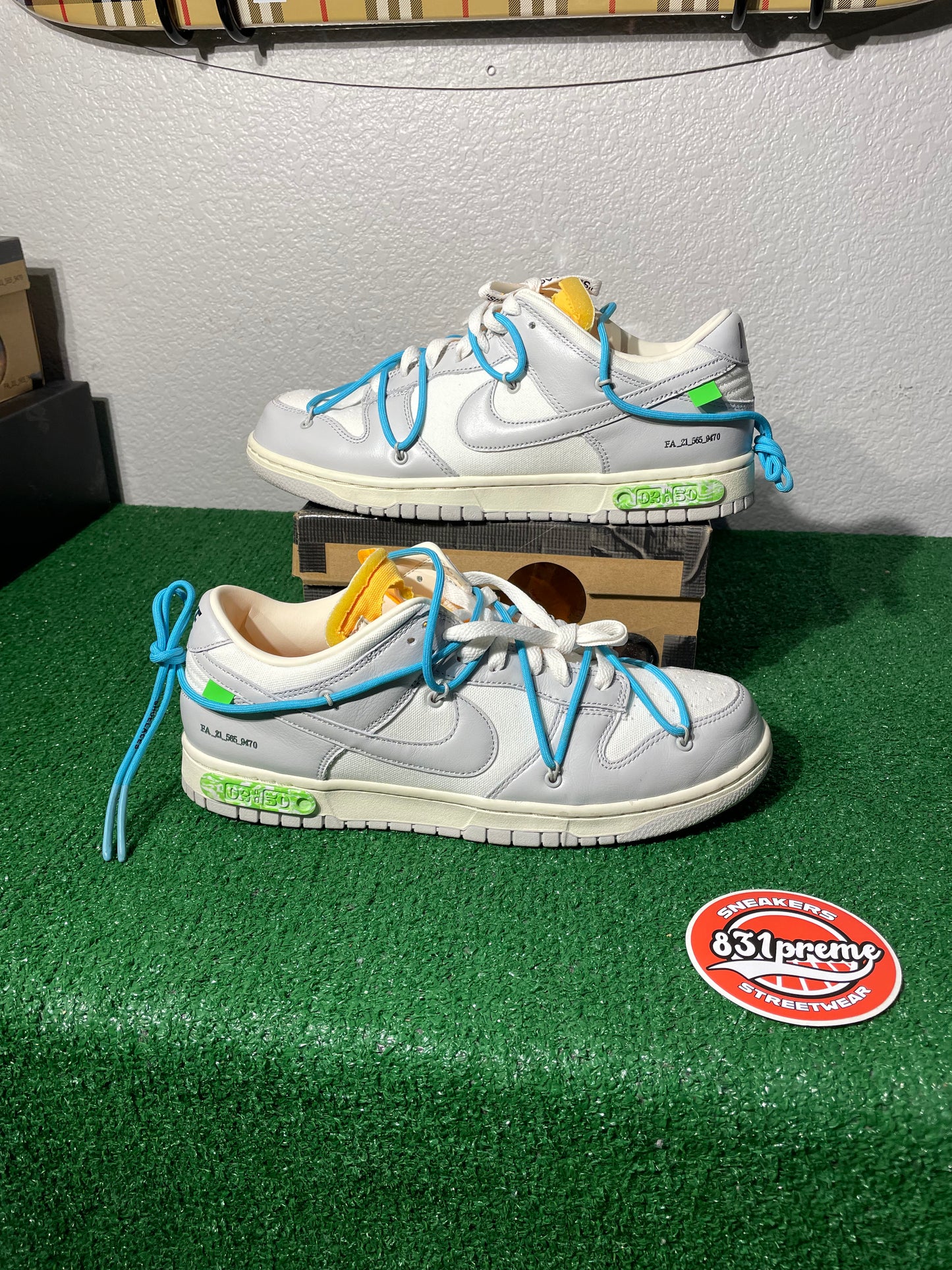 (Used Size 10.5M) Off-White Nike Dunk Low Lot 2 Of 50