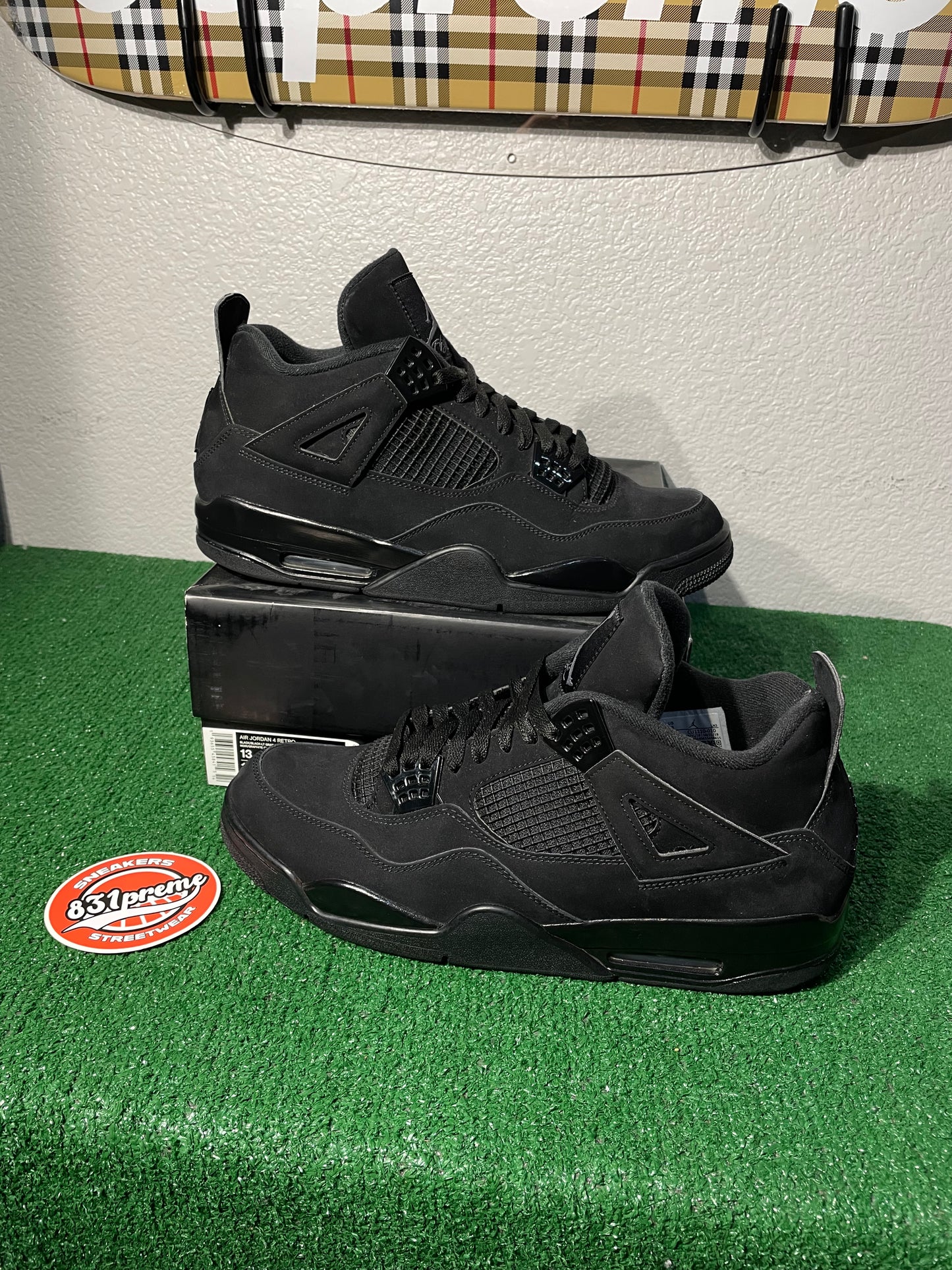 (Used Size 13M) Jordan 4 Black Cat