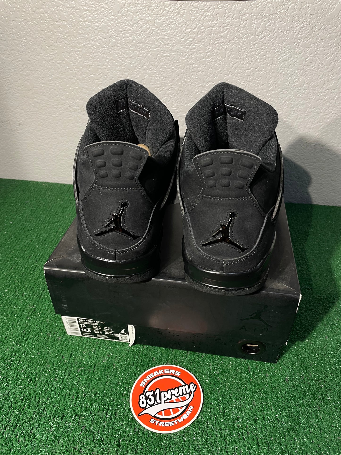 (Used Size 13M) Jordan 4 Black Cat