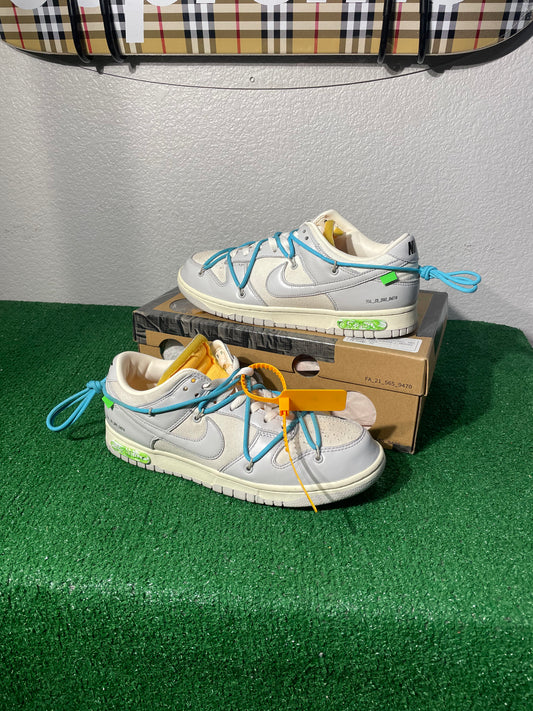 (Used Size 9M) Off-White Nike Dunk Low Lot 2 Of 50