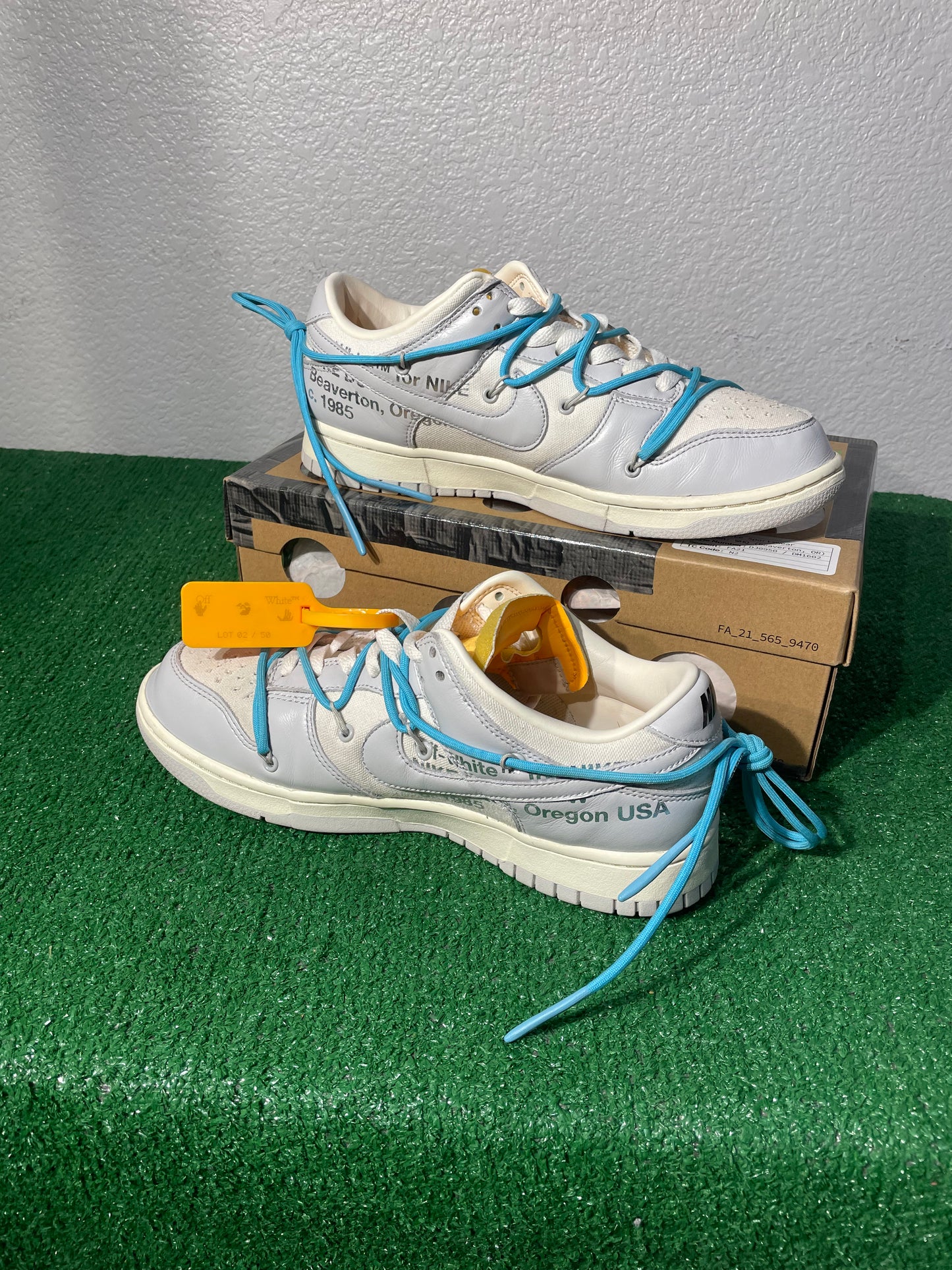 (Used Size 9M) Off-White Nike Dunk Low Lot 2 Of 50