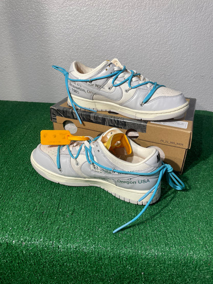 (Used Size 9M) Off-White Nike Dunk Low Lot 2 Of 50