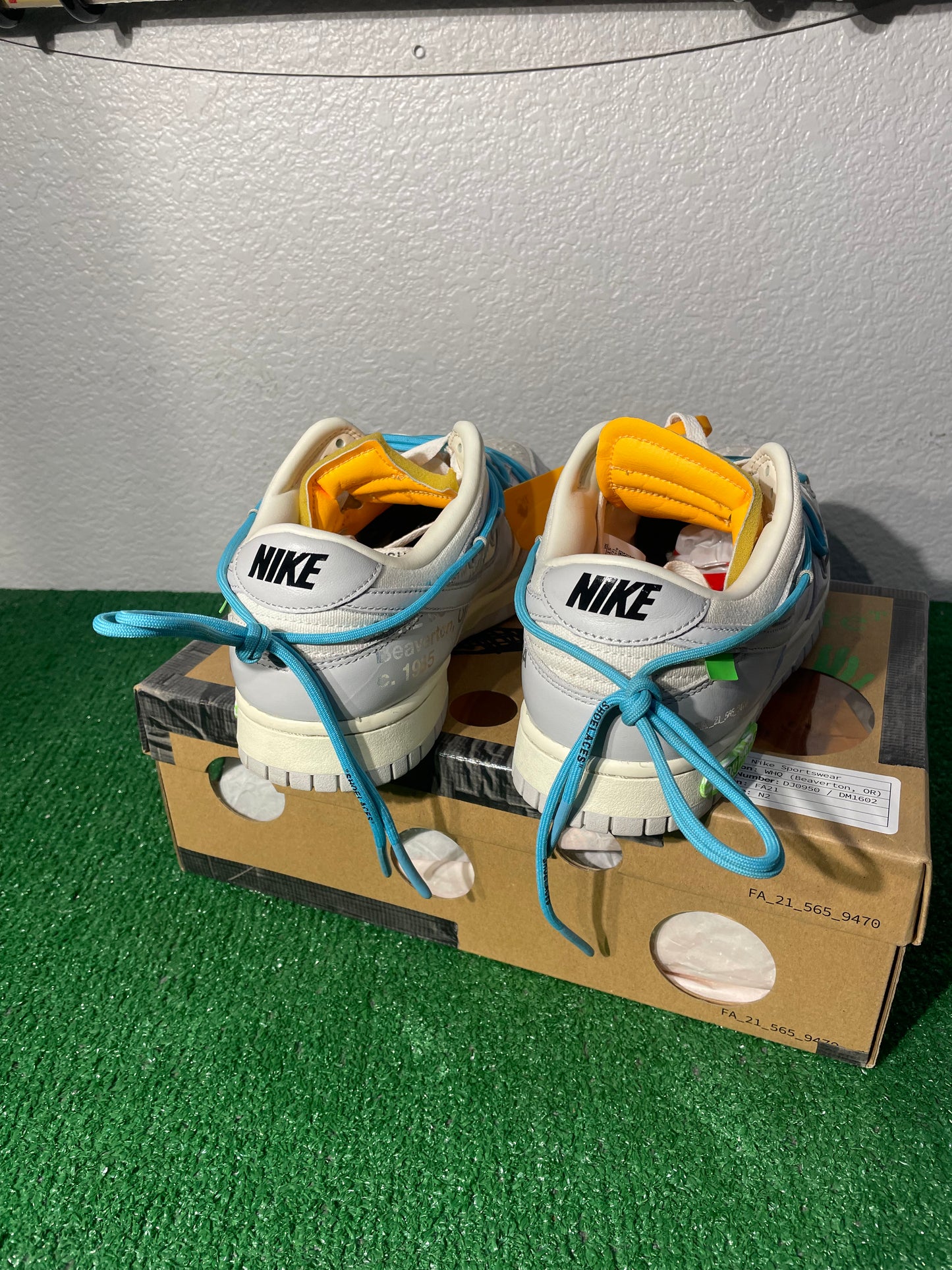 (Used Size 9M) Off-White Nike Dunk Low Lot 2 Of 50