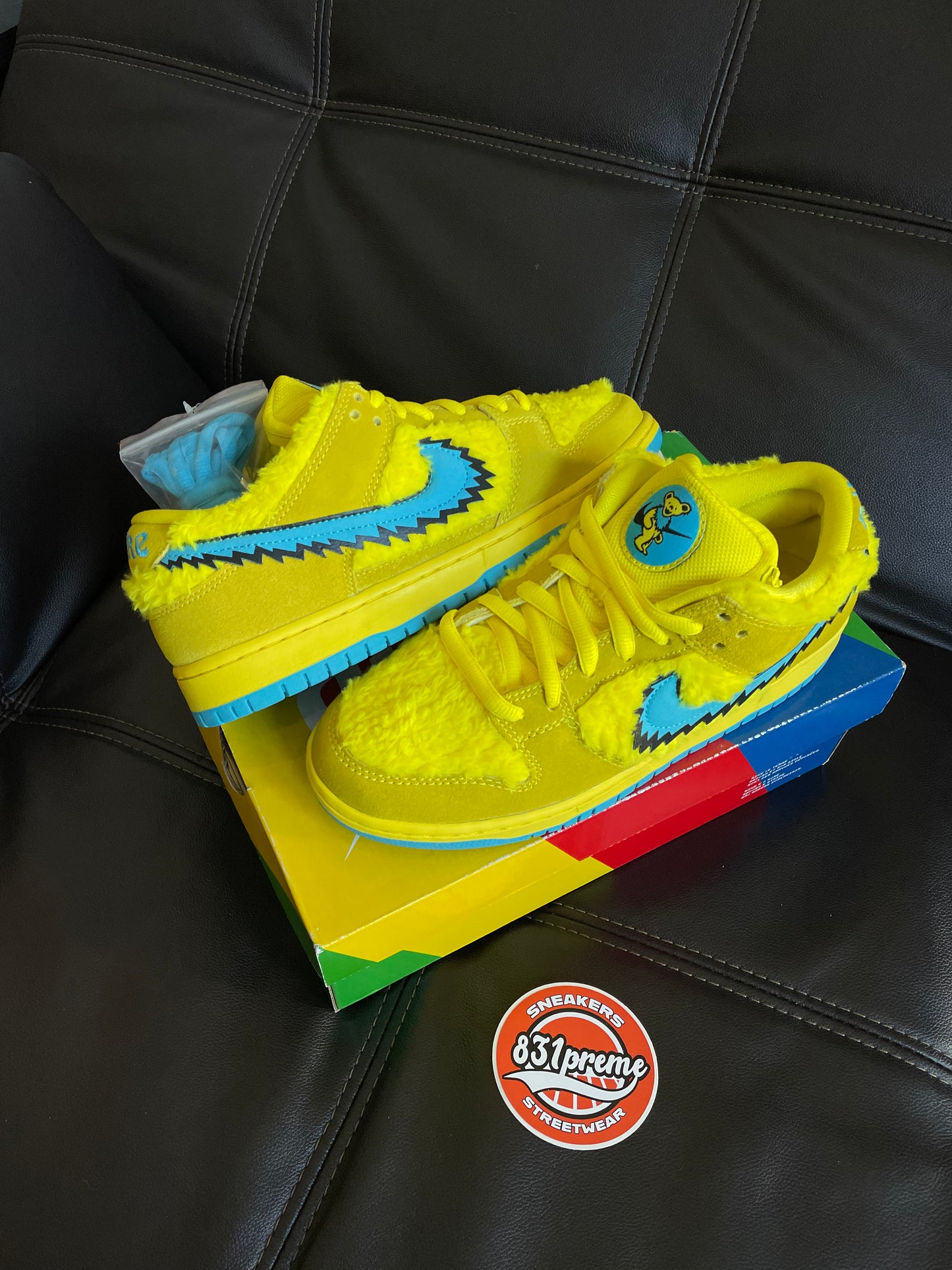 Grateful Dead Nike SB Yellow Bear Dunk Low