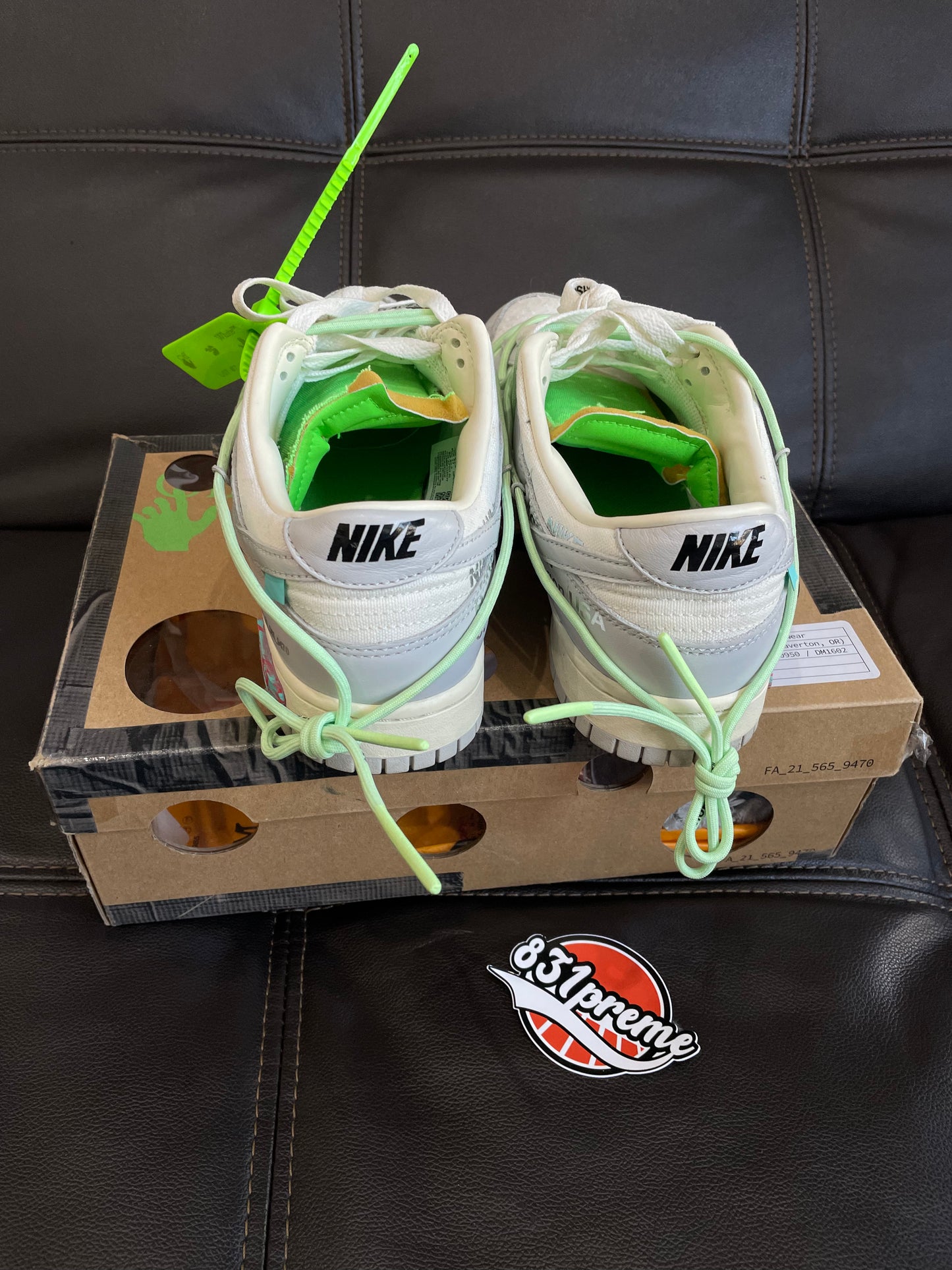 (Used Size 9M) Nike Off-White Dunk Low Lot 7 Of 50